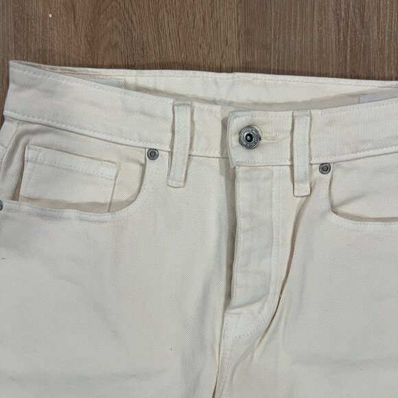 NWT Outland Denim Sienna White Jeans Cropped Wide Leg Size 25 - Picture 5 of 12